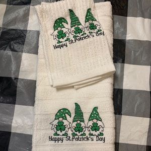 Gnomes St Patrick’s Day Towel Set of 2